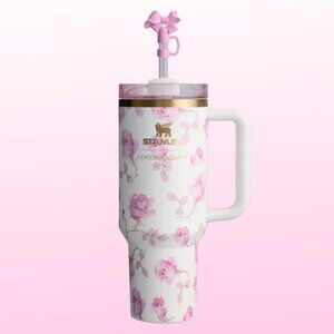 The Stanley x LoveShackFancy Quencher 40oz Ribbon Rosa Limited Edition